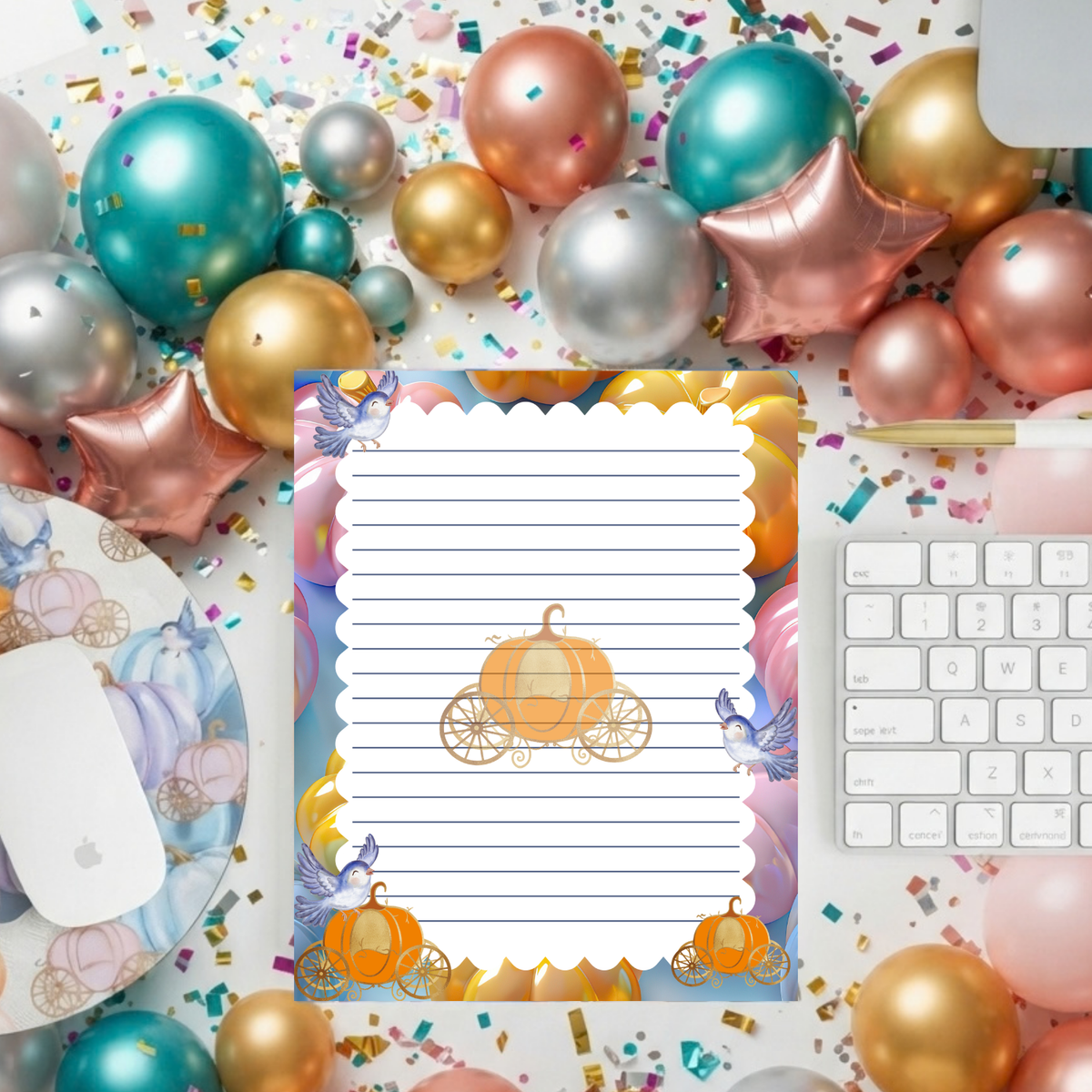 Whimsical Pumpkins Notepad