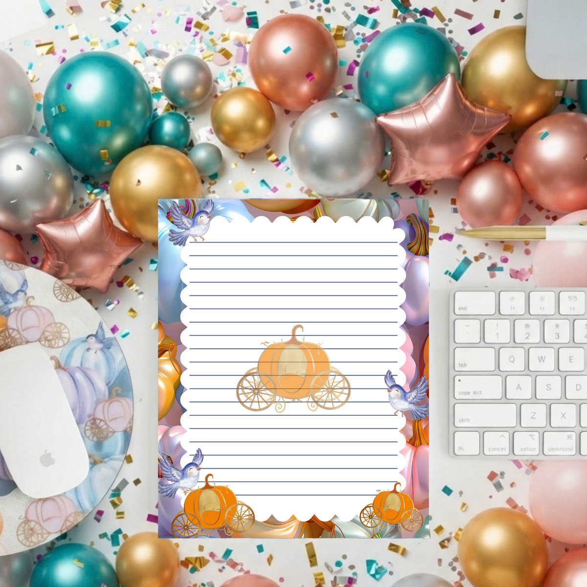 Whimsical Pumpkins Notepad