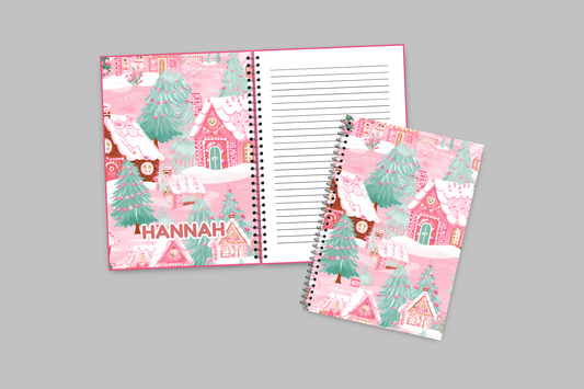 Whimsical Christmas Spiral Notebooks