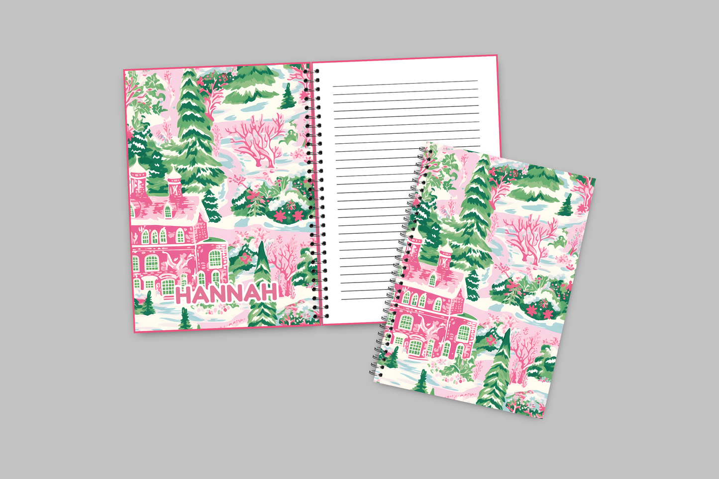 Whimsical Christmas Spiral Notebooks