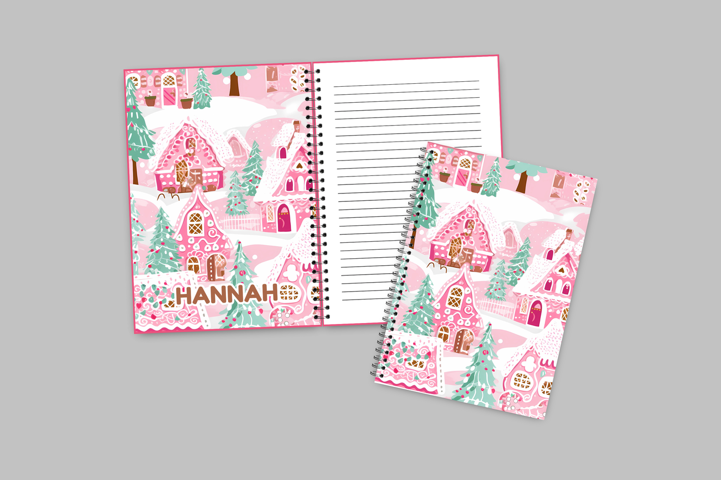 Whimsical Christmas Spiral Notebooks