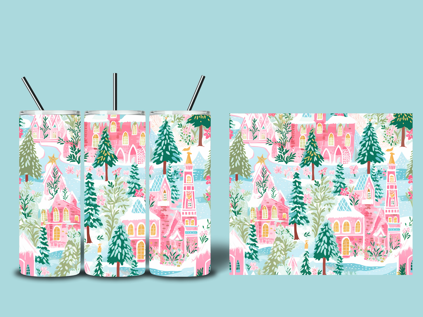 Whimsical Christmas Tumblers