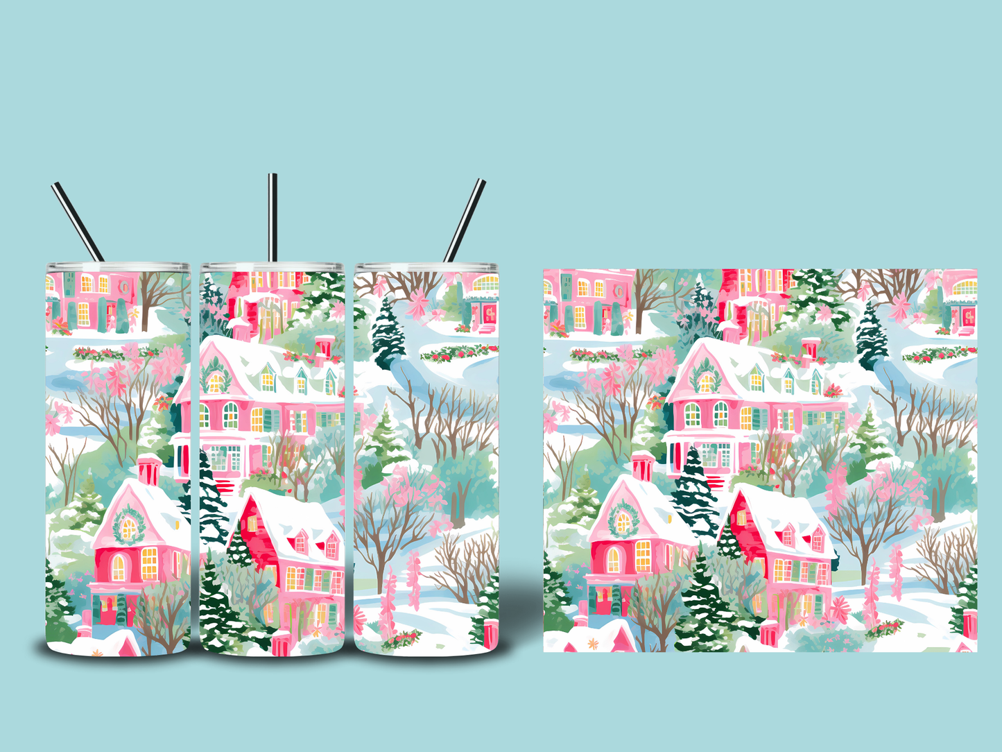 Whimsical Christmas Tumblers