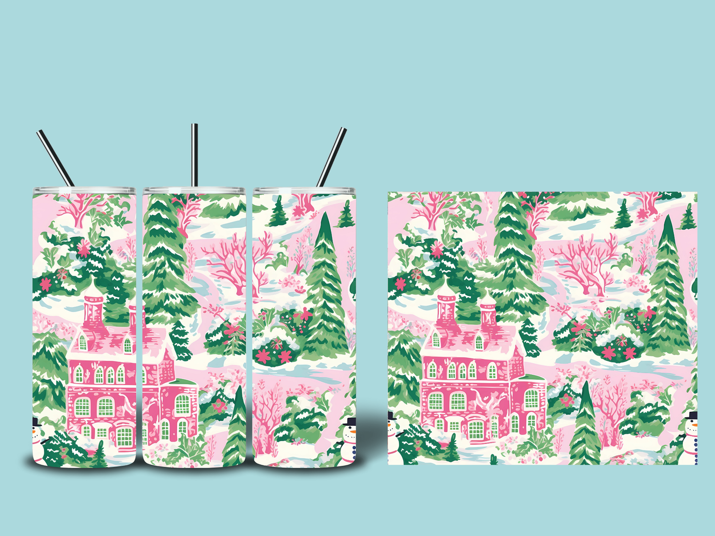 Whimsical Christmas Tumblers