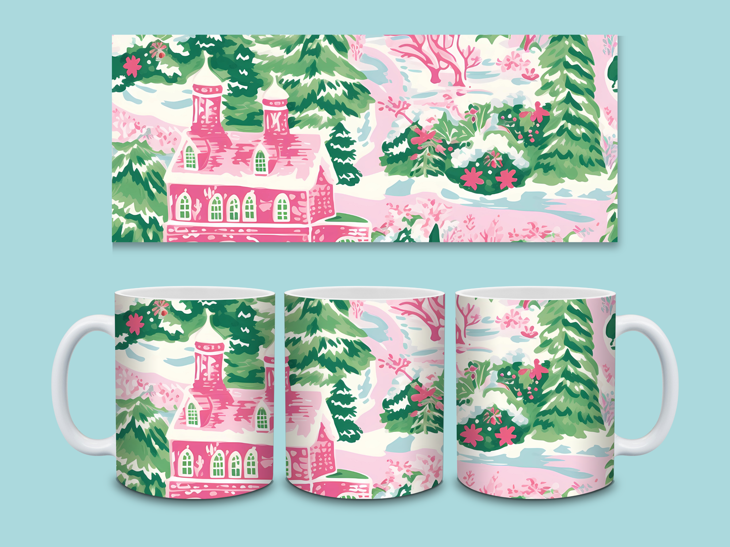 Whimsical Christmas Mugs