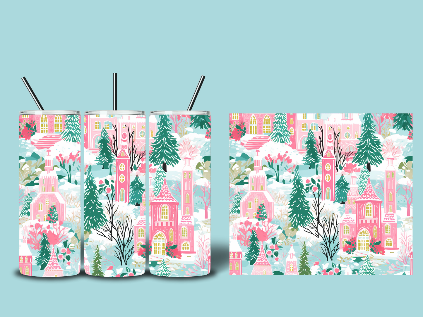 Whimsical Christmas Tumblers