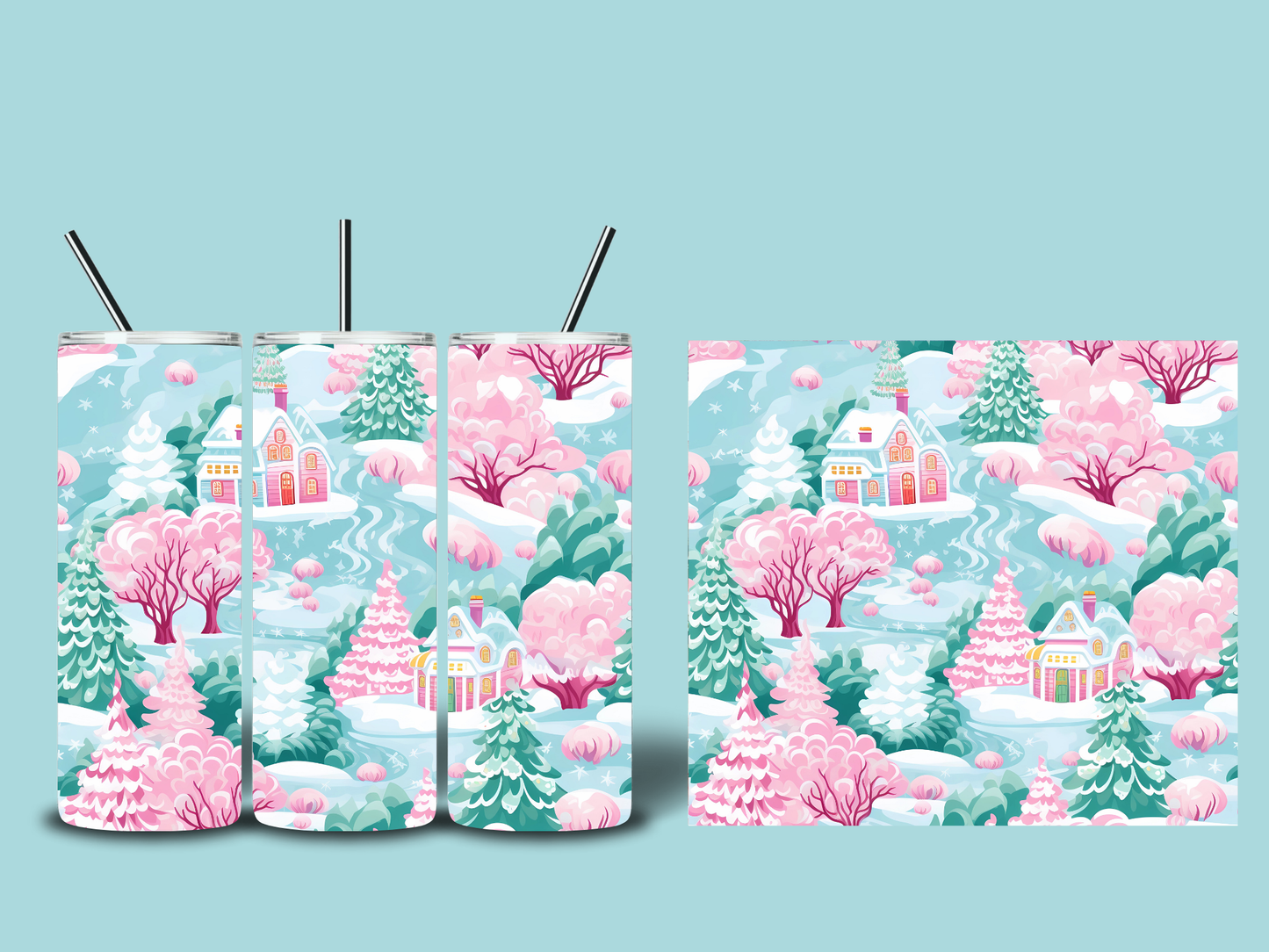 Whimsical Christmas Tumblers