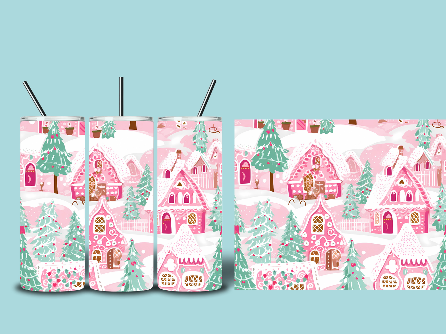 Whimsical Christmas Tumblers