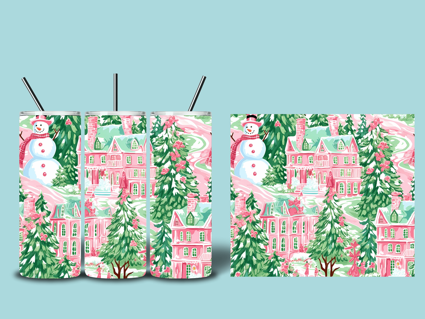 Whimsical Christmas Tumblers