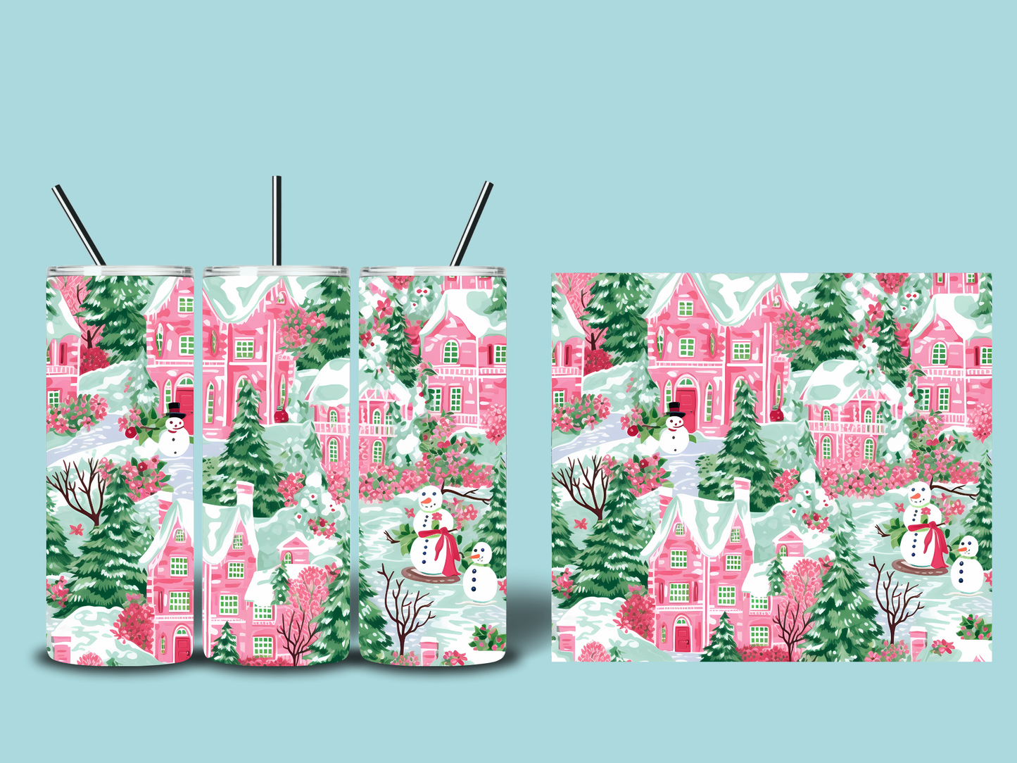 Whimsical Christmas Tumblers