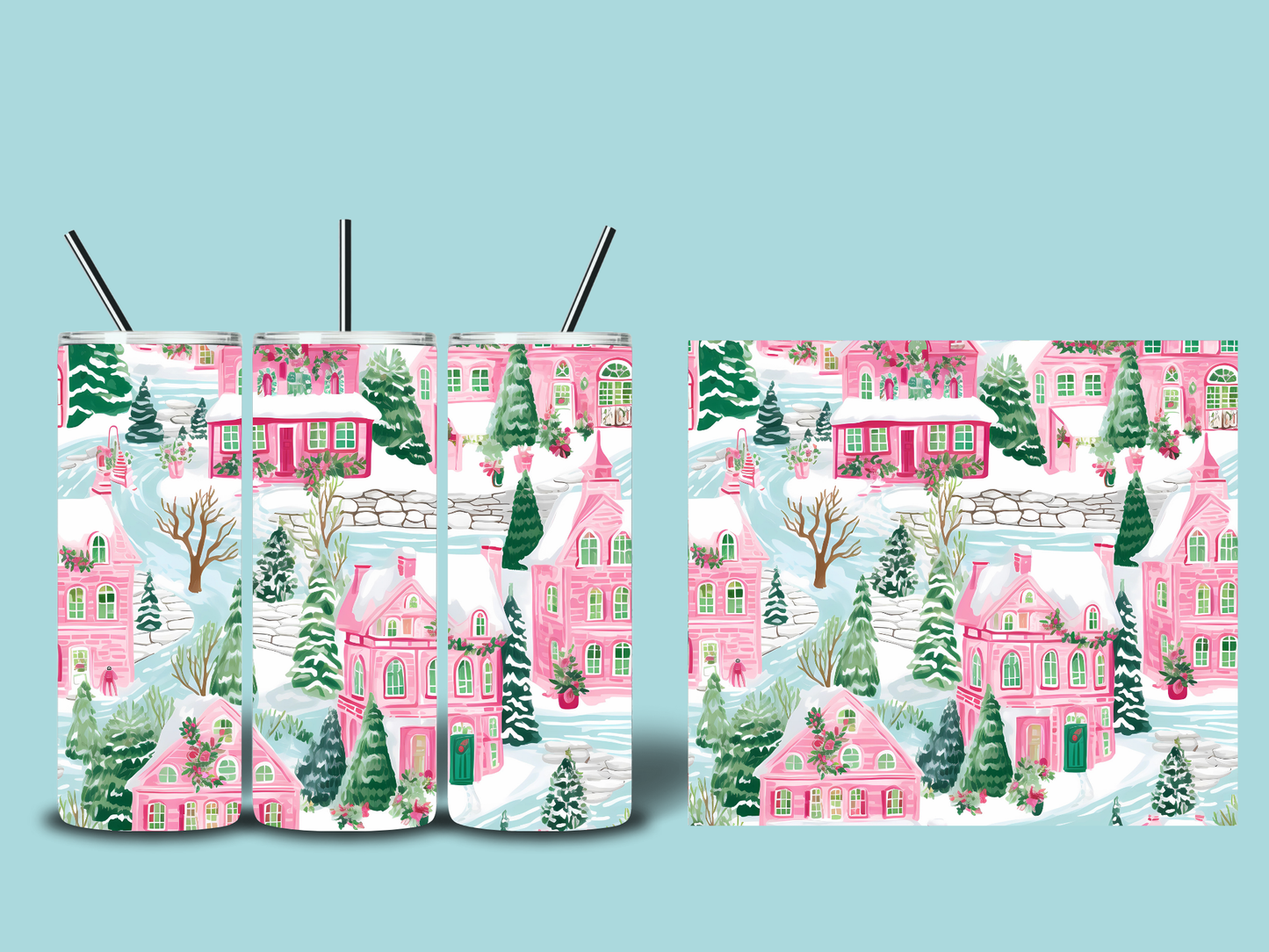 Whimsical Christmas Tumblers