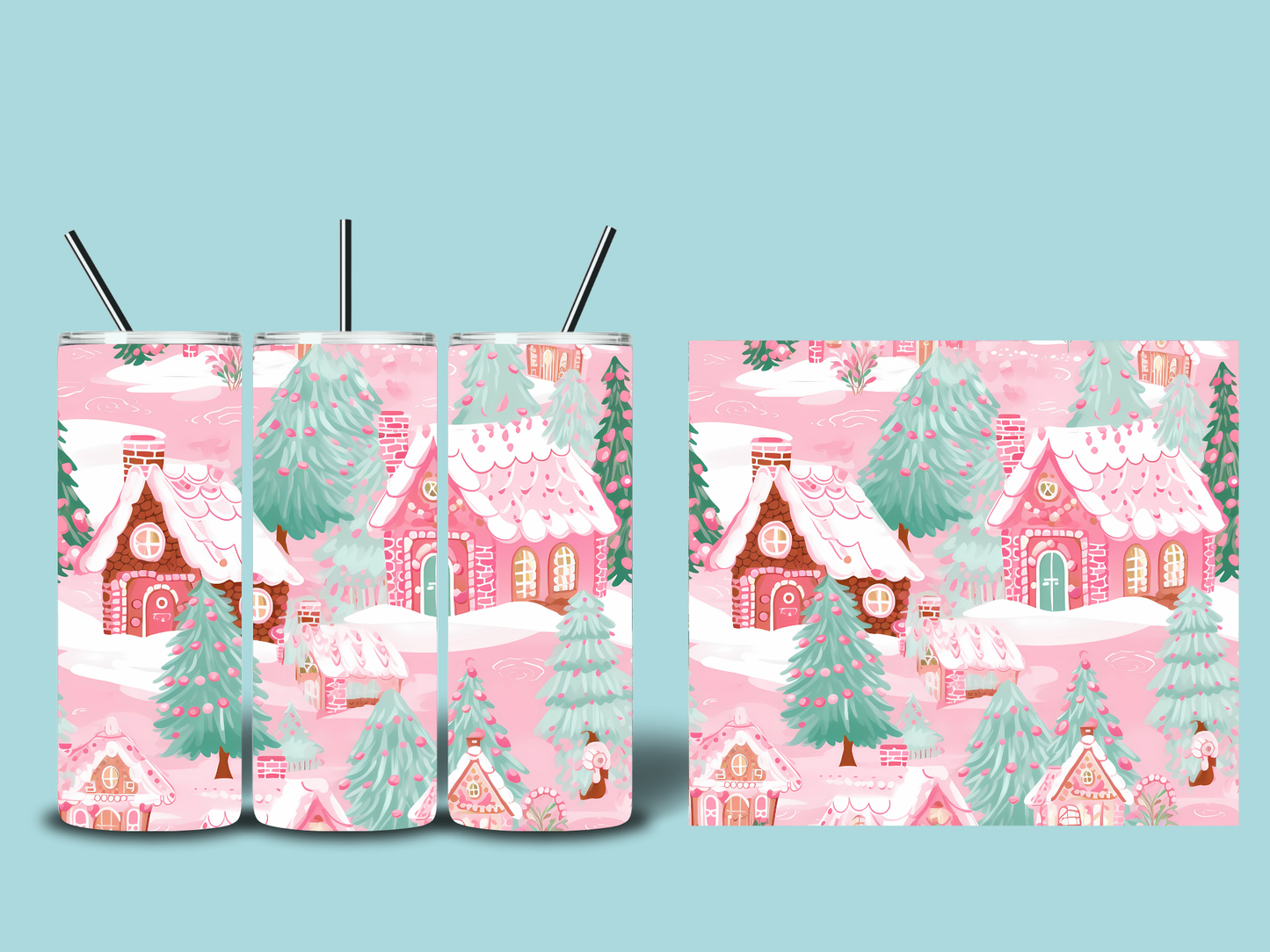 Whimsical Christmas Tumblers