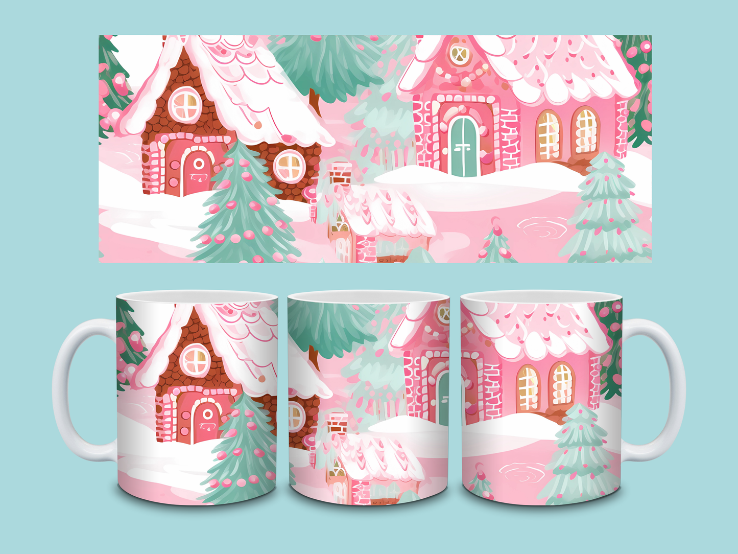 Whimsical Christmas Mugs
