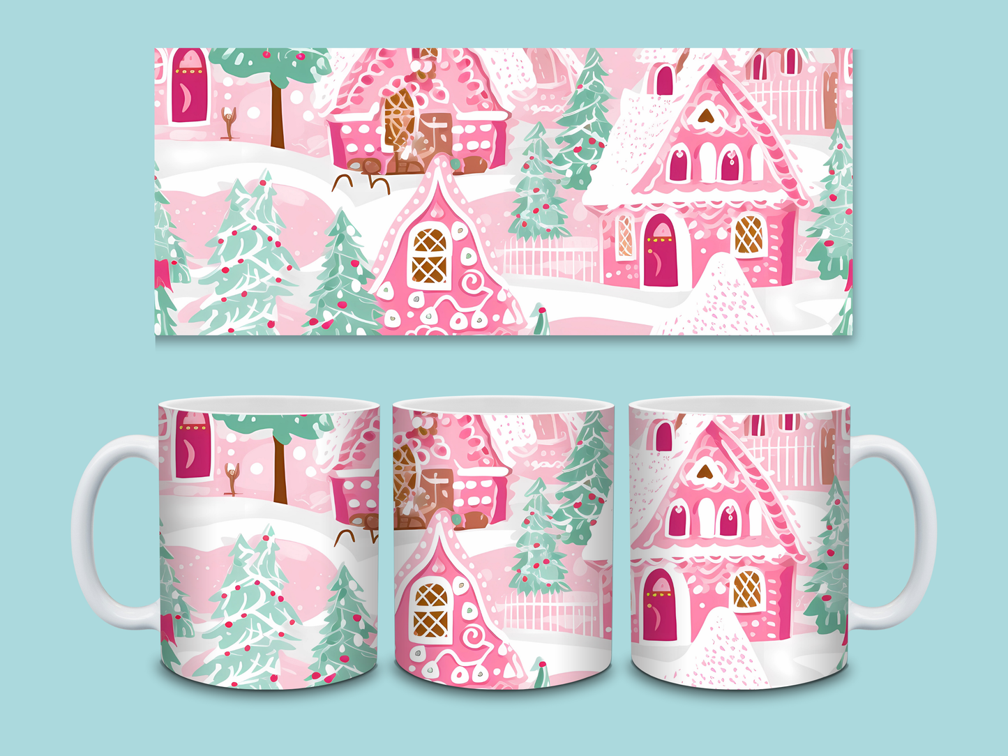 Whimsical Christmas Mugs