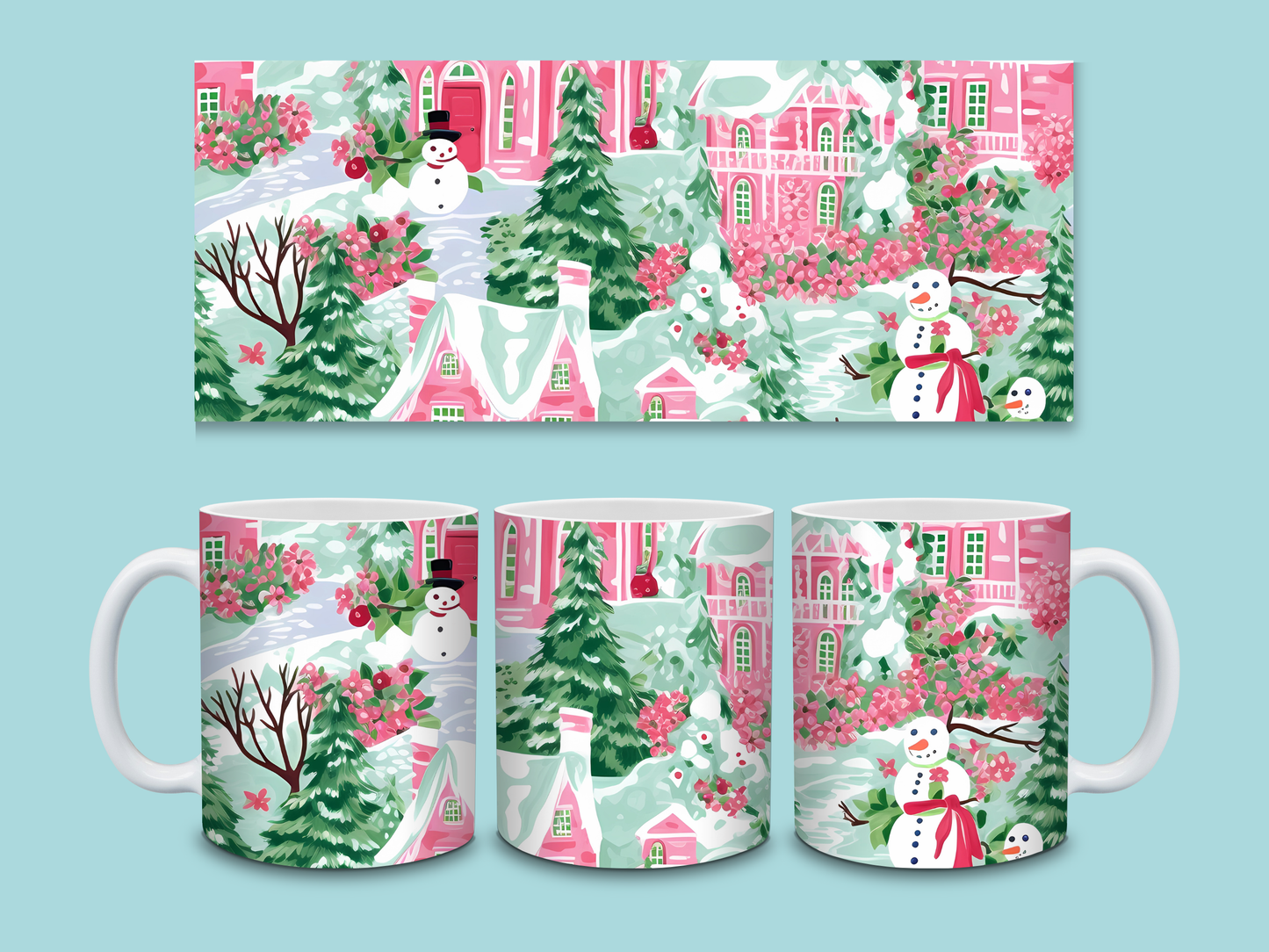 Whimsical Christmas Mugs