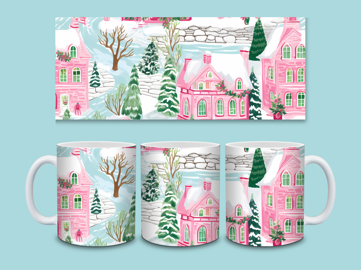 Whimsical Christmas Mugs